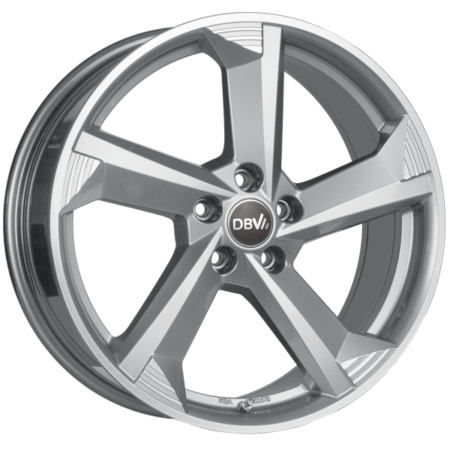 DBV Torino III hyper silber, front poliert